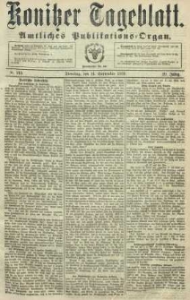 Konitzer Tageblatt.Amtliches Publikations=Organ, nr215