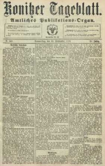 Konitzer Tageblatt.Amtliches Publikations=Organ, nr217