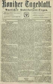 Konitzer Tageblatt.Amtliches Publikations=Organ, nr219