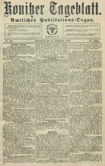 Konitzer Tageblatt.Amtliches Publikations=Organ, nr225