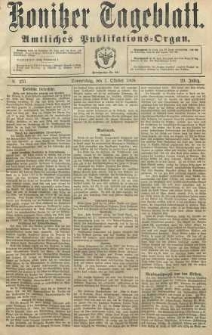 Konitzer Tageblatt.Amtliches Publikations=Organ, nr235