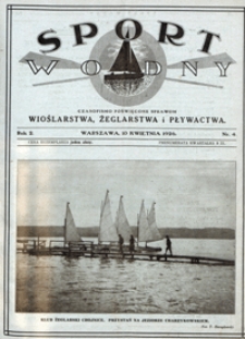 Sport Wodny, 1926, nr 4