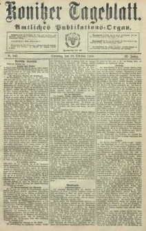 Konitzer Tageblatt.Amtliches Publikations=Organ, nr245