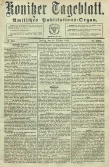 Konitzer Tageblatt.Amtliches Publikations=Organ, nr254