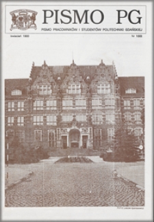 Pismo PG : pismo pracowników i studentów Politechniki Gdańskiej, 1993, nr 1 (Kwiecień)