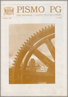 Pismo PG : pismo pracowników i studentów Politechniki Gdańskiej, 1993, nr 2 (Wrzesień)