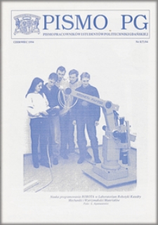 Pismo PG : pismo pracowników i studentów Politechniki Gdańskiej, 1994, nr 5 (Czerwiec)