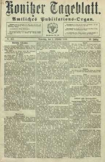 Konitzer Tageblatt.Amtliches Publikations=Organ, nr257