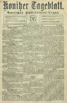 Konitzer Tageblatt.Amtliches Publikations=Organ, nr258