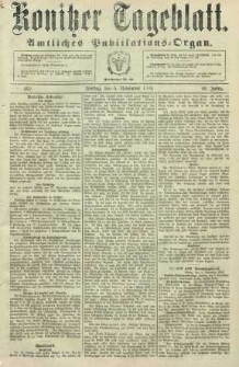Konitzer Tageblatt.Amtliches Publikations=Organ, nr260