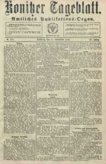 Konitzer Tageblatt.Amtliches Publikations=Organ, nr270