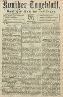 Konitzer Tageblatt.Amtliches Publikations=Organ, nr273