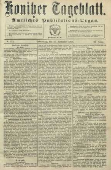 Konitzer Tageblatt.Amtliches Publikations=Organ, nr276