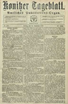 Konitzer Tageblatt.Amtliches Publikations=Organ, nr277