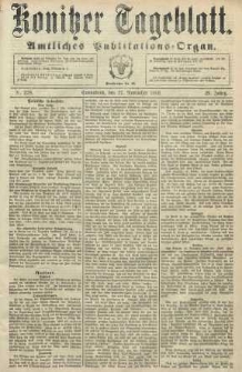 Konitzer Tageblatt.Amtliches Publikations=Organ, nr278