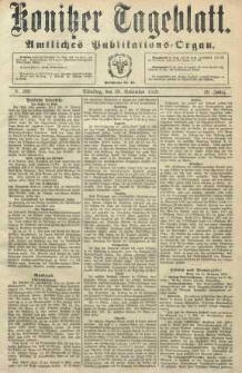 Konitzer Tageblatt.Amtliches Publikations=Organ, nr280