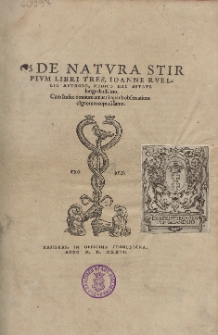 De Natvra Stirpivm Libri Tres