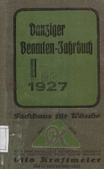 Danziger Beamten - Jahrbuch 1927