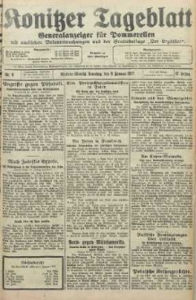 Konitzer Tageblatt.Amtliches Publikations=Organ, nr6