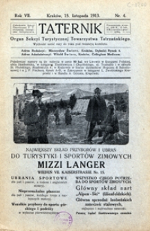 Taternik, 1913, nr 4