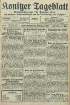 Konitzer Tageblatt.Amtliches Publikations=Organ, nr42
