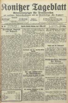 Konitzer Tageblatt.Amtliches Publikations=Organ, nr53