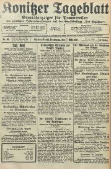 Konitzer Tageblatt.Amtliches Publikations=Organ, nr62