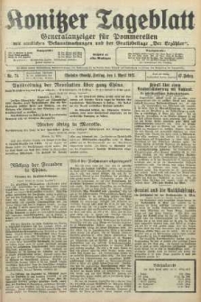 Konitzer Tageblatt.Amtliches Publikations=Organ, nr75