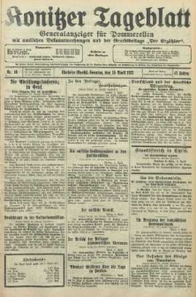Konitzer Tageblatt.Amtliches Publikations=Organ, nr83