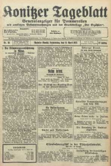 Konitzer Tageblatt.Amtliches Publikations=Organ, nr86