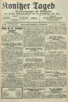 Konitzer Tageblatt.Amtliches Publikations=Organ, nr99