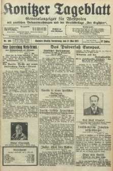 Konitzer Tageblatt.Amtliches Publikations=Organ, nr108