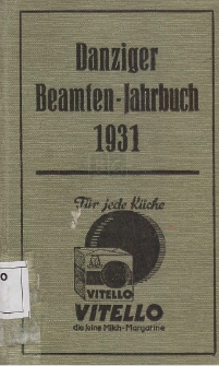 Danziger Beamten - Jahrbuch 1931