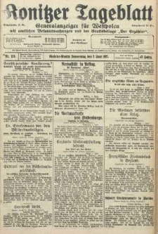 Konitzer Tageblatt.Amtliches Publikations=Organ, nr125