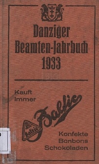 Danziger Beamten - Jahrbuch 1933