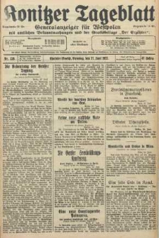 Konitzer Tageblatt.Amtliches Publikations=Organ, nr139