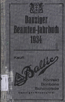 Danziger Beamten - Jahrbuch 1934