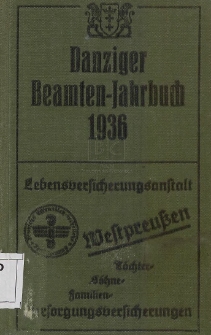 Danziger Beamten - Jahrbuch 1936