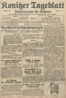 Konitzer Tageblatt.Amtliches Publikations=Organ, nr154