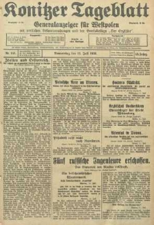Konitzer Tageblatt.Amtliches Publikations=Organ, nr158