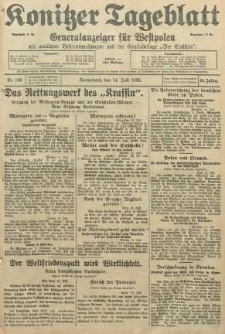 Konitzer Tageblatt.Amtliches Publikations=Organ, nr160