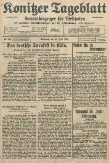 Konitzer Tageblatt.Amtliches Publikations=Organ, nr169