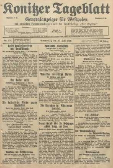 Konitzer Tageblatt.Amtliches Publikations=Organ, nr170