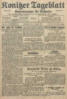 Konitzer Tageblatt.Amtliches Publikations=Organ, nr178