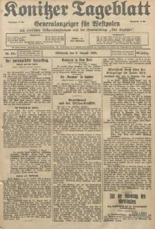 Konitzer Tageblatt.Amtliches Publikations=Organ, nr181