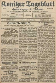 Konitzer Tageblatt.Amtliches Publikations=Organ, nr183