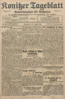 Konitzer Tageblatt.Amtliches Publikations=Organ, nr185