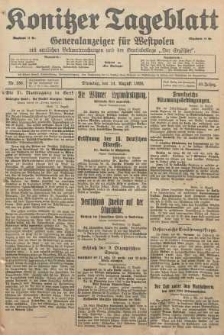 Konitzer Tageblatt.Amtliches Publikations=Organ, nr186