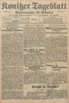 Konitzer Tageblatt.Amtliches Publikations=Organ, nr188