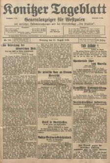 Konitzer Tageblatt.Amtliches Publikations=Organ, nr191